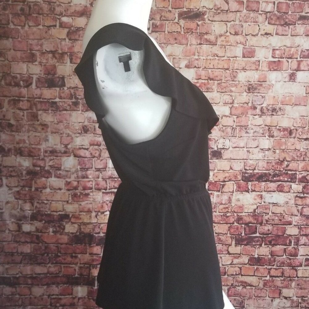 Express Black Black Spaghetti Strap Elastic Waist - image 3